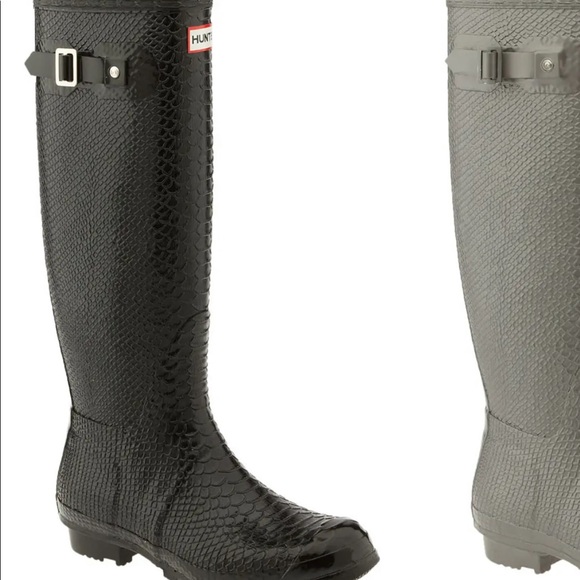 HUNTER Carnaby Boa Tall Wellies/Rain boots US 8F - Picture 1 of 12